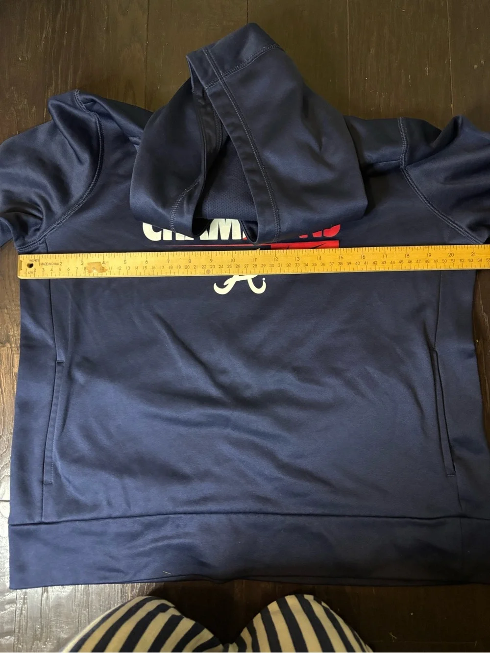 Nike Atlanta Braves 2021 World Series Champions Hoodie Men’s Large MLB Navy